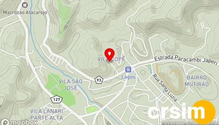 mapa de Sandra Bordados Loja de Roupa, Serviço de bordados em Paracambi