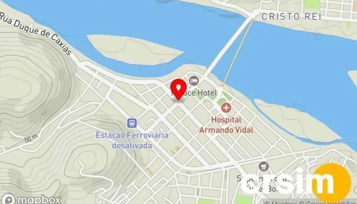 mapa de São Fidélis  em São Fidélis