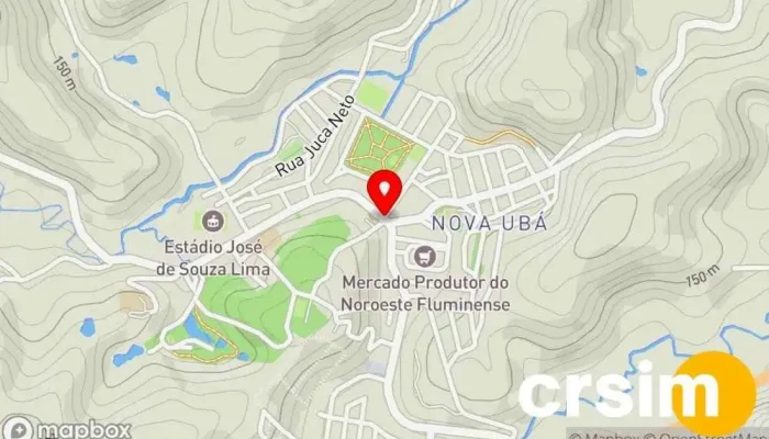 mapa de São José de Ubá  em São José de Ubá