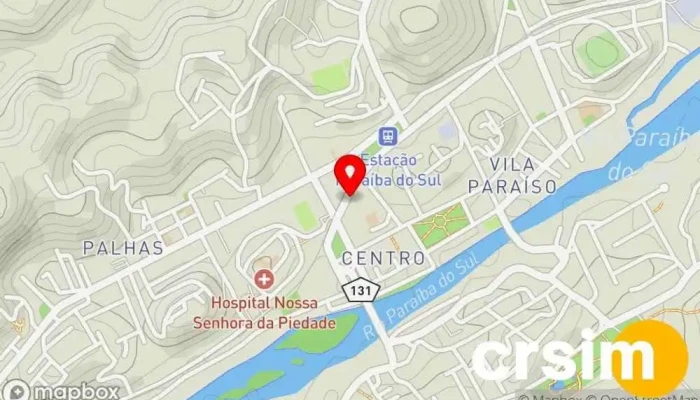 mapa de Sapataria Paraíba do Sul Loja de calçado em Paraíba do Sul