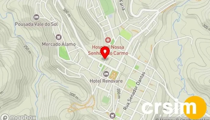mapa de Sapataria Pavam Loja de calçado em Carmo