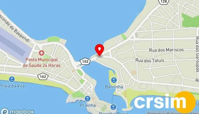 mapa de Saquasol Loja em Saquarema