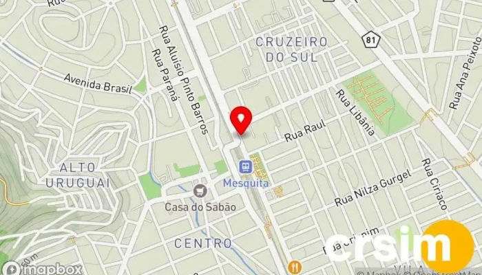 mapa de SGM MILITARY STORE Loja de artigos militares, Base militar em Mesquita