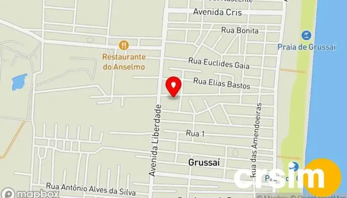 mapa de Shopping de Verão Grussai Centro comercial em São João da Barra