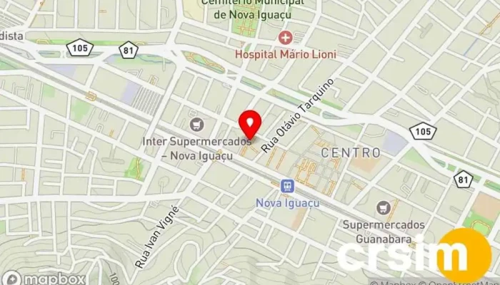 mapa de Silmodas Loja de Roupa em Nova Iguaçu