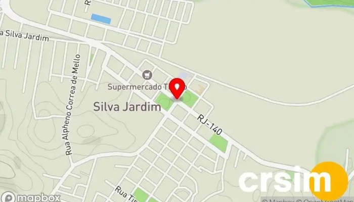 mapa de Silva Jardim  em Silva Jardim