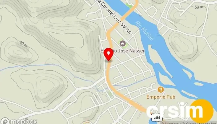 mapa de Simetria Loja de Roupa em Italva