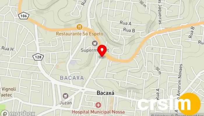 mapa de South Loja de Roupa em Saquarema