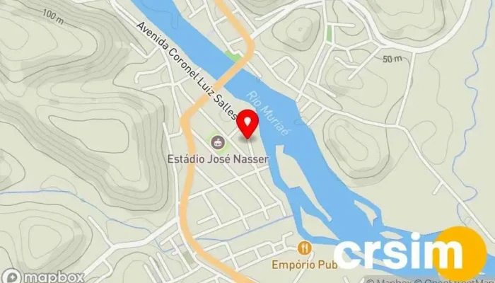 mapa de Supermercado Curty Supermercado em Italva