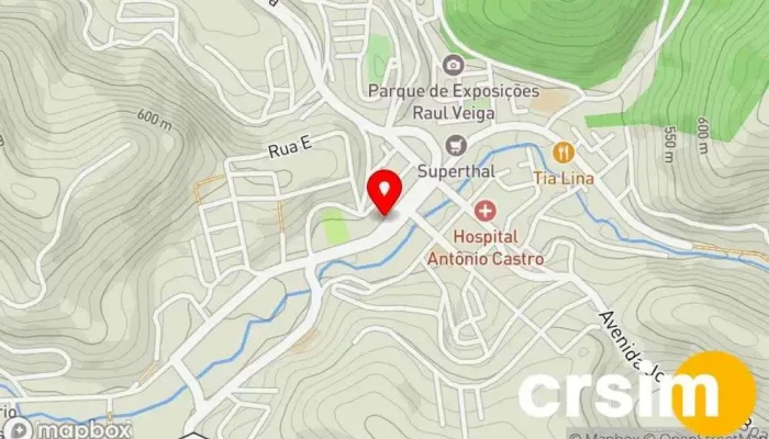 mapa de Telefrio Eletromoveis Loja de eletrodomésticos em Cordeiro