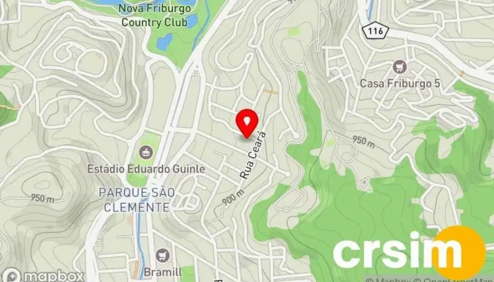 mapa de Terra e Mar Modas Loja de Roupa, Loja de lingerie, Atacadista de lingeries em Nova Friburgo