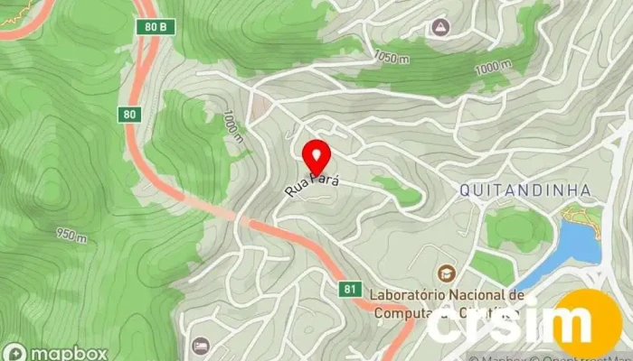 mapa de Top Brasil Confecções Loja de roupas de designer em Petrópolis