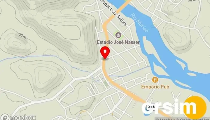 mapa de Unopar Polo Italva RJ Universidade em Italva