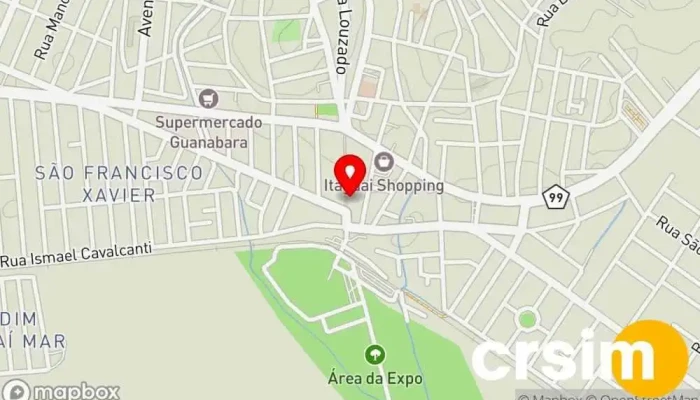 mapa de V & V Modas Acessórios Loja de roupas de designer, Loja de Roupa em Itaguaí