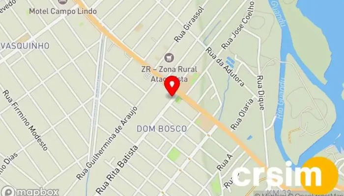 mapa de Valentina Modas e Acessórios. Loja de Roupa em Seropédica