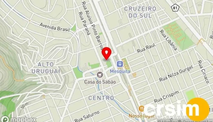 mapa de Varejão de Mesquita Loja de artigos para festas em Mesquita