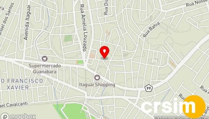 mapa de Vision Line Loja de Roupa, Loja de bordados, Loja de uniformes em Itaguaí