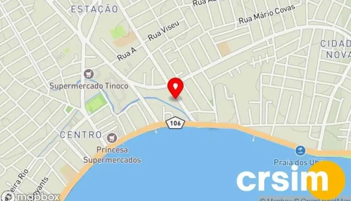mapa de Winterlaje Loja de materiais de construção em Iguaba Grande