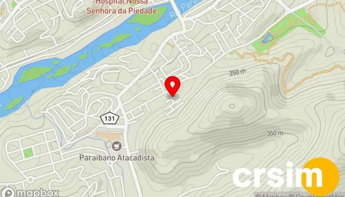 mapa de WR Multimarcas Loja de moda masculina em Paraíba do Sul