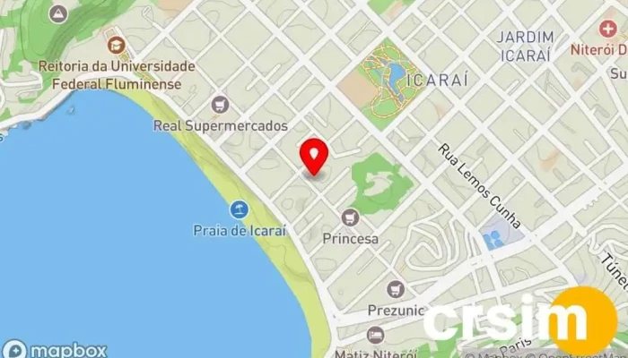 mapa de Zinzane Loja de Roupa em Niterói